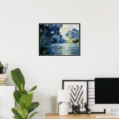Poster Monet - Arm of the Seine at Giverney (Bureau à domicile)