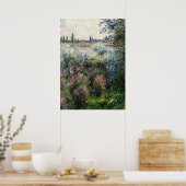 Poster Monet - Au bord de la Seine, un coin de la banque (Cuisine)