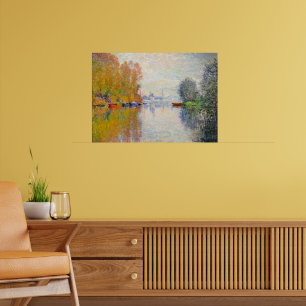 Poster Monet - Automne sur la Seine à Argenteuil