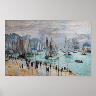 Poster Monet - Bateaux de pêche quittant le port, Le Havr