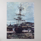 Poster Monet - Boot Gestrandeter À Fecamp 1868 (Devant)