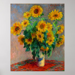 Poster Monet Bouquet de tournesols