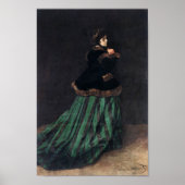 Poster Monet Camille en robe verte (Devant)