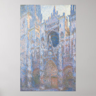 Poster Monet - Cathédrale de Rouen Le Portail Matin Fog