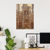 Poster Monet, Cathédrale de Rouen, Portail Ouest (Bureau à domicile)