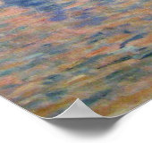 Poster Monet - Chambres du Parlement au coucher du soleil (Coin)