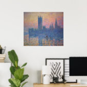 Poster Monet - Chambres du Parlement au coucher du soleil (Bureau à domicile)
