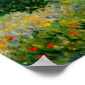 Poster Monet - Champ de coquelicots Argenteuil 1875 (Coin)