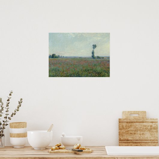 Poster Monet - Champ de pavot (Cuisine)