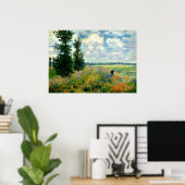Poster Monet - Champ de pavot, Argenteuil (Bureau à domicile)