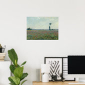 Poster Monet - Champ de pavots (Bureau à domicile)
