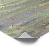 Poster Monet Champ Tulipes and Fancy Cat (Coin)