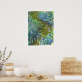 Poster Monet - Chemin à travers les iris 02 (Cuisine)