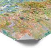 Poster Monet Cliff Walk à Pourville (Coin)