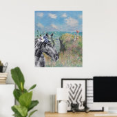 Poster Monet Cliff Walk & Black Horse Compilation (Bureau à domicile)
