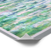 Poster Monet - Coucher de soleil à Pourville (Coin)