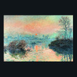 Poster Monet - Coucher de soleil sur la Seine<br><div class="desc">Sun Setting on the Seine,  célèbre peinture de Claude Monet</div>