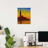 Poster Monet Coucher de soleil Venise Coloré Impressionni (Bureau à domicile)