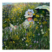 Poster Monet - Dans le pré (Devant)