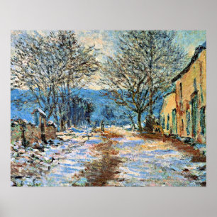 Poster Monet - Effet neige à Limetz