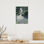 Poster Monet - Étang avec des Nymphéas (Cuisine)