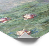 Poster Monet - Étang avec des Nymphéas (Coin)