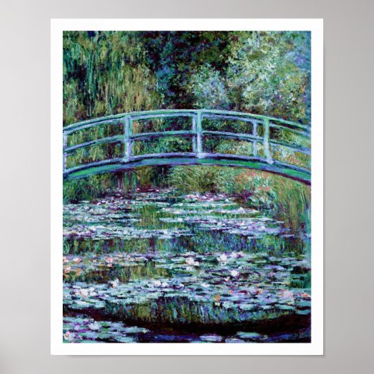 Poster Monet - Etang Lily et pont japonais (Devant)