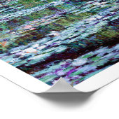 Poster Monet - Etang Lily et pont japonais (Coin)