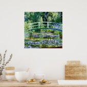 Poster Monet - Etang Lily et pont japonais (Cuisine)