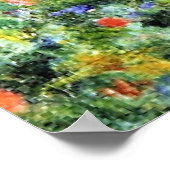 Poster Monet - Femme au jardin, peinture d'art (Coin)