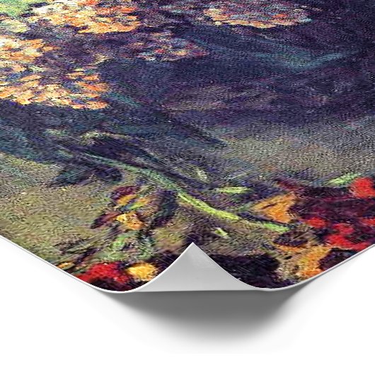 Poster Monet - Fleurs de printemps (Coin)