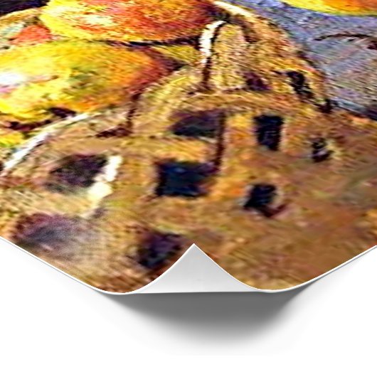 Poster Monet - Fleurs et fruits (Coin)