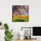 Poster Monet - Giverny au printemps (Bureau à domicile)