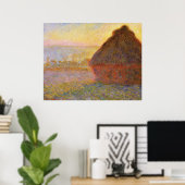 Poster Monet - Haystacks au coucher du soleil - Impressio (Bureau à domicile)
