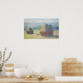 Poster Monet - Haystacks Fin Été (Cuisine)