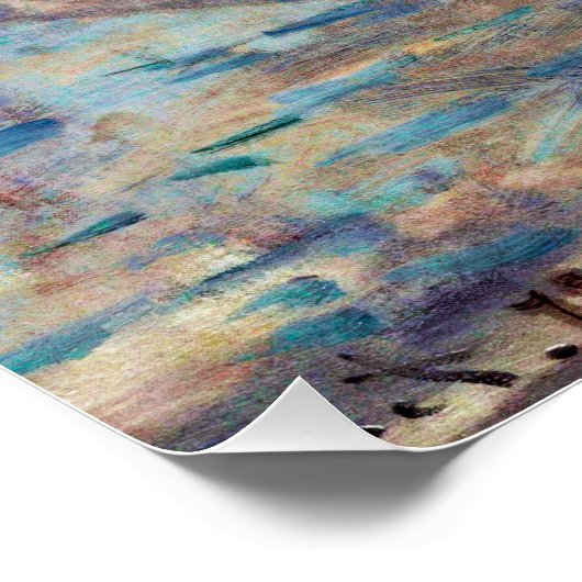 Poster Monet - Impression, lever du soleil, (Coin)