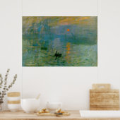 Poster Monet "Impression, lever du soleil" (Cuisine)