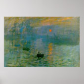 Poster Monet "Impression, lever du soleil" (Devant)