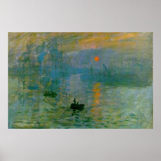 Poster Monet "Impression, lever du soleil" (Devant)