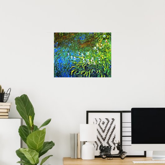 Poster Monet - Iris à la mer Rose Pond (Bureau à domicile)