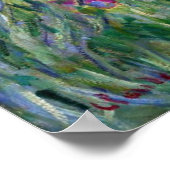 Poster Monet Iris Garden à l'affiche de Giverny (Coin)