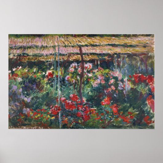 Poster Monet - Jardin de Peony (Devant)