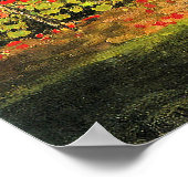 Poster Monet - Jardin en fleurs (Coin)