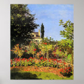 Poster Monet - Jardin en fleurs (Devant)