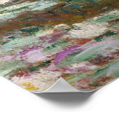 Poster Monet, jardin, peinture classique (Coin)