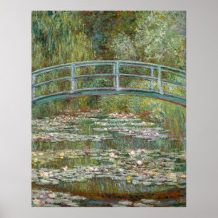Poster Monet, jardin, peinture classique