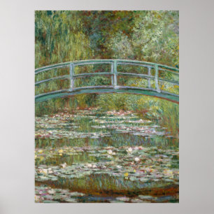 Poster Monet, jardin, peinture classique