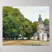 Poster Monet - La Chapelle Notre-Dame oeuvre d'art, (Devant)