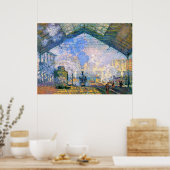 Poster Monet - La gare Saint-Lazare (Cuisine)