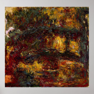 Poster Monet - La passerelle japonaise, Giverny